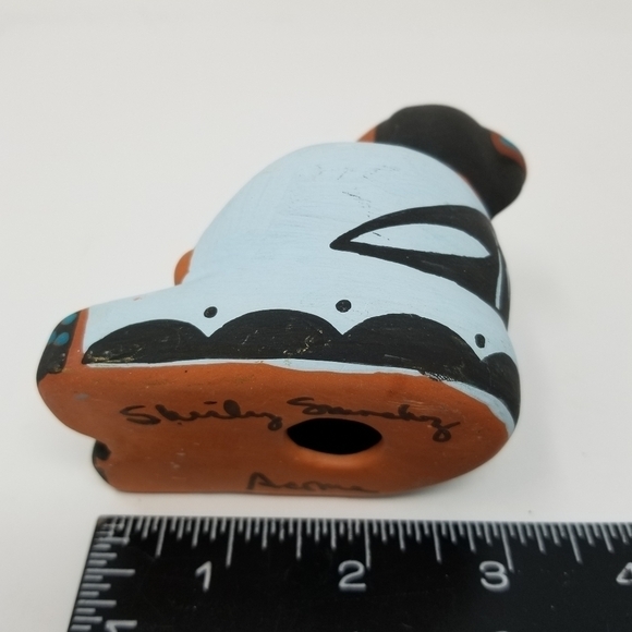 Acoma Storyteller Doll Three Children Native American Pottery Figurine Signed - Picture 14 of 16